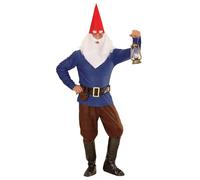WIDMANN BLUE GNOME (coat, pants, belt with purse, boot covers, hat ears, eyebrows and beard) - (S)