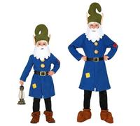 W WIDMANN MILANO Party Fashion - Costume da nano per bambini | Set da 3 pezzi con maglietta, cintura e cappellino da nano con barba per Carnevale, fiabe e teatro