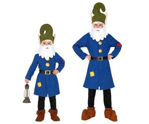 W WIDMANN MILANO Party Fashion - Costume da nano per bambini | Set da 3 pezzi con maglietta, cintura e cappellino da nano con barba per Carnevale, fiabe e teatro