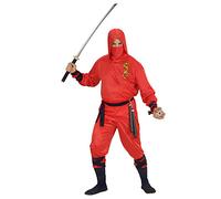 WIDMANN MILANO PARTY FASHION - Costume da drago ninja rosso, guerriero, samurai, costumi in maschera