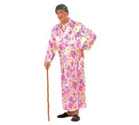 W WIDMANN MILANO Party Fashion - Costume da nonna esibizionista, tuta sexy, vestaglia, costumi in maschera