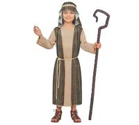 W WIDMANN MILANO Party Fashion - Costume da pastore per bambini | Set da 3 pezzi con abito, cintura, copricapo, per la recita del presepe, Carnevale, spettacoli teatrali