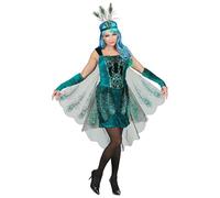 W WIDMANN MILANO Party Fashion - Costume da pavone, abito e copricapo, costume da animale, carnevale