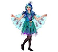 WIDMANN MILANO PARTY FASHION - Costume da pavone per bambini con piuma di pavone, velo, copricapo, carnevale, festa a tema