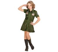 W WIDMANN MILANO Party Fashion - costume da pilota di jet da combattimento per bambini, abito, uniforme, esercito, costumi in maschera