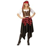 W WIDMANN MILANO Party Fashion - Costume da pirata, abito corsetto, fascia per capelli, corsaro, bandito, carnevale
