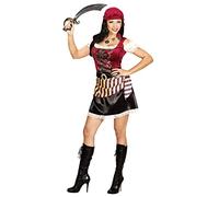 W WIDMANN MILANO Party Fashion, costume da pirata da donna, abito elegante, cintura abbinata, bandana, materiali durevoli, design multicolore, versatile per tutte le occasioni, facile da pulire