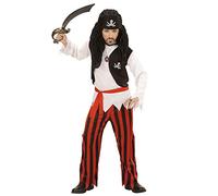 W WIDMANN MILANO Party Fashion - Costume da pirata per bambini, corsaro, bucaniere, per Carnevale