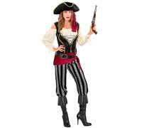 W WIDMANN MILANO Party Fashion - Costume da piratessa da donna, set di 6 pezzi con accessori per Halloween e Carnevale