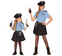 COSTUME VESTITO ABITO TRAVESTIMENTO CARNEVALE BAMBINA POLIZIOTTA