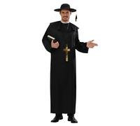 Widmann - Costume da Prete Tunica, Collana con Croce, Taglia M, 94872