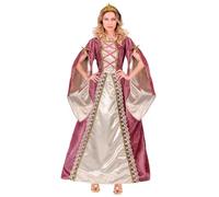 W WIDMANN MILANO Party Fashion - Costume da principessa medievale, abito con corona, regina, costume da favola