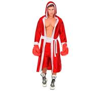W WIDMANN MILANO Party Fashion - Costume da pugile, mantello con cappuccio e cintura, pantaloncini, atleta, carnevale