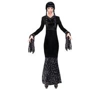 W WIDMANN MILANO Party Fashion - Costume da ragazza dark, abito gotico, strega, Halloween