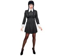 W WIDMANN MILANO Party Fashion - Costume da ragazza dark, vestito, gotico, scolaretta, carnevale, Halloween