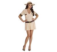 W WIDMANN MILANO Party Fashion - Costume da ragazza safari, vestito, cintura, cappello, scout, carnevale, festa a tema