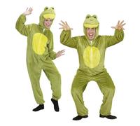 W WIDMANN MILANO Party Fashion - Costume da rana, tuta con cappuccio, costume da animale