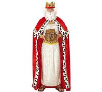 W WIDMANN MILANO Party Fashion - Costume da re biblico | Set da 2 pezzi con mantello e corona per la recita del presepe, Natale, feste a tema e Carnevale