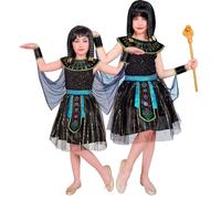 W WIDMANN MILANO Party Fashion - Costume da regina egiziana per bambini, abito, Cleopatra, faraone, Anubi, sovrano, dea