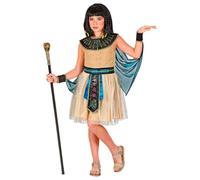 W WIDMANN MILANO Party Fashion - Costume da regina egiziana per bambini, abito, Cleopatra, faraone, Anubi, sovrano, dea