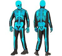 W WIDMANN MILANO Party Fashion - Costume da scheletro per bambini, set con maschera, outfit completo per Halloween e Carnevale