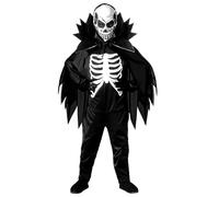 Widmann Costume da scheletro Scary Skeleton Triste Mietitore per bambini 11/13 anni