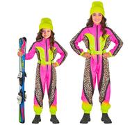 W WIDMANN MILANO Party Fashion - Costume da sci per bambini, tuta con cintura, per maschietti e femminucce, carnevale