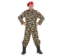 W WIDMANN MILANO Party Fashion - Costume da soldato, mimetico, uniforme, militare, sergente, costumi di carnevale