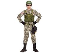 W WIDMANN MILANO Party Fashion - Costume da soldato per bambini, uniforme militare, travestimento per carnevale