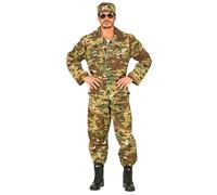 W WIDMANN MILANO Party Fashion - Costume da soldato, uniforme, mimetico, esercito, militare, in maschera, carnevale