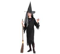 W WIDMANN MILANO Party Fashion - costume da strega per bambini, vestito e cappello da strega, fiaba, mago, costume di Halloween