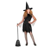 W WIDMANN MILANO Party Fashion - costume da strega per bambini, vestito e cappello da strega, fiaba, mago, costume di Halloween