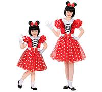 W WIDMANN MILANO Party Fashion - Costume da topolino per bambini, vestito con orecchie, travestimento carnevale