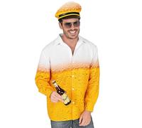 W WIDMANN MILANO Party Fashion - Costume da uomo della birra, camicia e berretto, festa popolare, festa della birra, festa a tema, carnevale