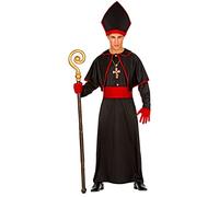 W WIDMANN MILANO Party Fashion - Costume da vescovo | Set da 3 pezzi con tunica, cintura e cappello da vescovo, costume da prete per Carnevale e feste a tema