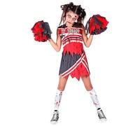 W WIDMANN MILANO Party Fashion - Costume da zombie cheerleader per bambini, liceo, Halloween, costumi di carnevale, festa a tema