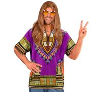 W WIDMANN MILANO Party Fashion - Costume Dashiki, anni '60, Hippie, Flower Power, Peace, Reggae