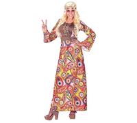 W WIDMANN MILANO Party Fashion - Costume Donna Hippie, abito, flower power, reggae, costumi in maschera
