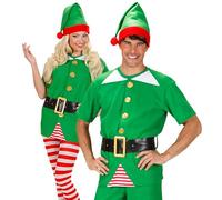 W WIDMANN MILANO Party Fashion - Costume da elfo, aiutante di Babbo Natale, elfi natalizi, costumi in maschera