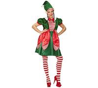 W WIDMANN MILANO Party Fashion - Costume Elfo, vestito, aiutante di Babbo Natale, costume di Natale