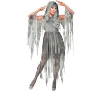 W WIDMANN MILANO Party Fashion - Costume Ghostly Spirit, travestimento di Halloween, zombie, fantasma, sposa fantasma, carnevale