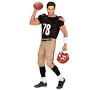 WIDMANN Costume Adulto American football player Taglia S, Multicolore