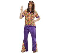 W WIDMANN MILANO Party Fashion - Costume Hippie Dude, Flower Power, Peace, costumi in maschera