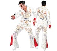 W WIDMANN MILANO Party Fashion - Costume King of Rock'N'Roll, top e pantaloni, outfit anni '50 per carnevale e spettacoli
