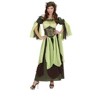 W WIDMANN MILANO Party Fashion - Costume da Madre Natura, vestito, corona d'edera, medievale, carnevale, festa a tema