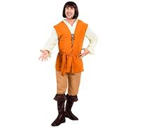 W WIDMANN MILANO Party Fashion, Costume medievale completo, camicia, gilet, pantaloni, cintura, taglia S, accessori venduti separatamente, ideale per Halloween, carnevali
