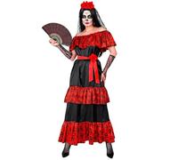 W WIDMANN MILANO Party Fashion - Costume Mujer Dia de los Muertos, abito con accessori, per carnevale, Halloween, Giorno dei Morti