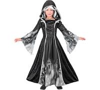 W WIDMANN MILANO Party Fashion - Costume per bambini anime urlanti, vestito con cappuccio, fantasma, demone, travestimento Halloween
