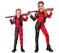 W WIDMANN MILANO Party Fashion - Costume per bambini Arlecchino cattivo, clown horror, travestimento per Halloween, Carnevale