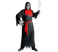 W WIDMANN MILANO Party Fashion - Costume per bambini Evil Phantom, mantello con cappuccio, cintura, maschera, Mietitore, Halloween